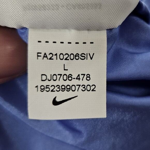 Nike Sportswear Windrunner Big Kids (Girls’) Printed Jacket DJ0706 Blue Raincoat - Picture 9 of 9